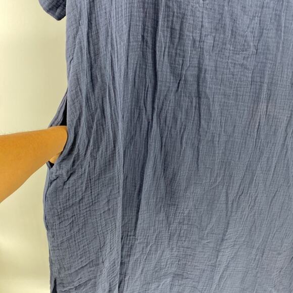 Simple Suzanne Betrro cotton midi dress pockets minimalist lagenlook casual - Picture 4 of 9